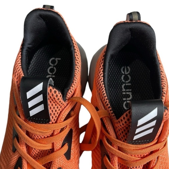 Adidas Alpha Bounce 3 Sneaker SZ 9.5 Men Orange Black - Picture 6 of 8